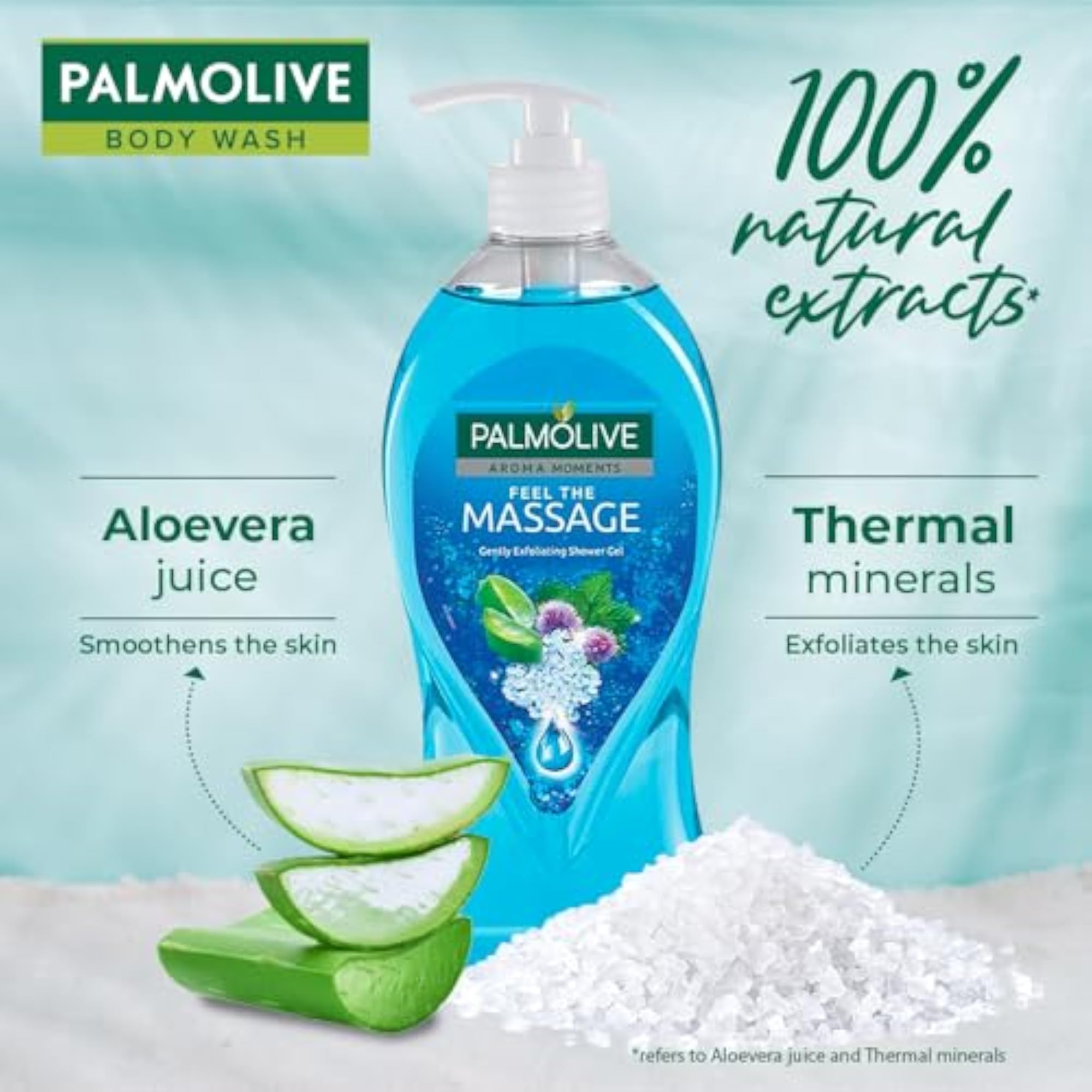 Feel The Massage Body Wash, 750ml Pump Bottle